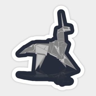 Origami Unicorn Sticker